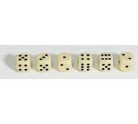 Weible Spiele 05210 Acrylique Cube De 10 Mm Lot De 100 Ivoire