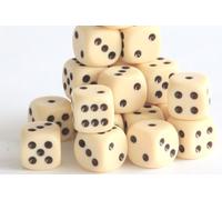 Weible Spiele 05218-20 Lot de 20 Cubes en Acrylique Ivoire 18 mm