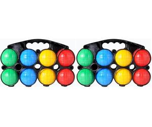 Weible Spiele Set Pétanque - Plastique - 8 Pièces - 4 Personnes (Lot de 2)