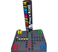 Weiblespiele 06235 Play 'N' ROL' Jeu de ludos's en Feutrine avec pions en Bois et dés en Plastique