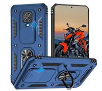 WeiCase Coque pour Xiaomi Redmi Note 9 Pro / 9S, Protecteur de Caméra, Armure Rigide Housse 360° Metal Anneau Magnetic Support Antichoc Silicone Étui pour Redmi Note 9 Pro / 9S，Bleu