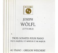 WEICHERT GREGOR (piano) - 3 Sonates: FA, Ut Mineur, Mi Majeur