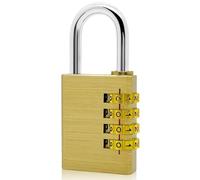 weiclianhp Cadenas à Code Numérique WeiclianHP en Laiton Sécurité Niveau 4-165/40 - Verrou Renforcé pour Cave, Casiers et Stockage (Anti-Vol Résistant)