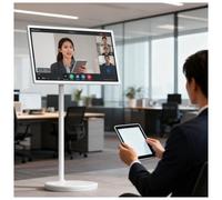 WEICNE 21,5"/24"/27"/32" Téléviseur Portable Intelligent sur roulettes, Diffusion sans Fil, 4+64go/8+128go,Système D'exploitation Android 12/13, Autonomie De 5-8 Heures 21.5IN-8+128GB(1080P)