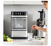 WEICNE Machine À Glaçons en Pépites Portable avec Fonction Autonettoyante, pour Usage Commercial Et Domestique WithoutSideWaterTank