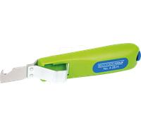 WEICON TOOLS Couteau pour câbles No. 4-28 H Green Line | matières premières durables | plage de travail 4-28 mm | lame à crochet incluse