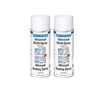 WEICON Lot de 2 sprays d'étanchéité universels 400 ml | Mastic d'étanchéité pour l'intérieur et l'extérieur | Plastique pulvérisateur | Imperméable | Gris