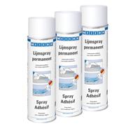 WEICON Spray Adhésif 500 ml/Adhésif universel matériaux légers tissu textile papier plastique cuir/Transparent (3)