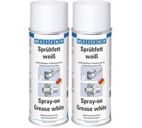 WEICON Spray Graisse Blanche 400ml Graisse polyvalente à pulvériser pour roulements à billes et similaires (Lot de 2)