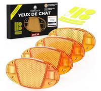 Weidebach® Yeux De Chat pour Rayons De Vélo À Haut Rayonnement | Yeux De Chat avec 12 Autocollants Réfléchissants, Réflecteurs Vélo Stvzo-Conformes, Réflecteurs Vélo Toutes Tailles De Roues