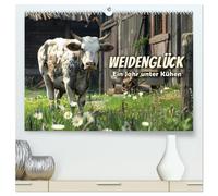 Weidenglück: Ein Jahr unter Kühen (hochwertiger Premium Wandkalender 2026 DIN A2 quer), Kunstdruck in Hochglanz: Ein bezaubernder Kalender, der die friedvolle Schönheit von Kühen einfängt.