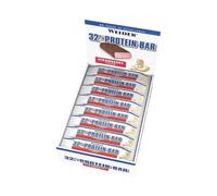 Weider Barre protéinée 32% enrobée chocolat fin Fraise – 12 x 60 g