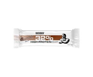 WEIDER 32% Protein Bar, délicieuse barre protéinée enrobée de chocolat fin, haute teneur en protéines, barre énergétique, snack musculation, Chocolat, 12 x 60 g