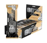 Weider 60% Protein Bar, 24 Paquets, Cookies & Cream | Barre Hyperprotéinée, 27g Protéines, Peu de Sucre, BCAAs & Zinc, Idéal pour la Croissance Musculaire