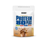 WEIDER Protein 80 Plus protéine en poudre, Noisette-Nougat, faible teneur en glucides, mélange de lactosérum de caséine multi-composants pour shakes protéinés, 500 g