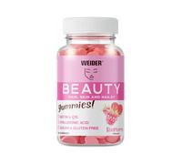 Weider Beauty Gummies - Nourrit les cheveux, les ongles et la peau - formule anti-âge avec Q19 - sans sucre - sans gluten - biotine - vitamine C - zinc - 40 gummies