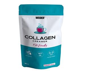 Weider Collagen Creamer (360g) Collagène hydrolysé et TCM (d’huile coco) en poudre pour Café Crémeux Bulletproof ou Shake, Contrôle de poids, Soin des Articulations & Peau, régimes cétogènes et Keto