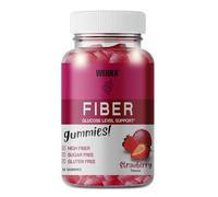 Weider Fiber Gummies Goût Fraise – 36 gommes, 6 g fibres (Fibersol), sans sucres ni gluten