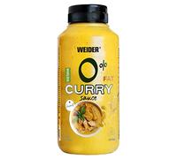 Weider Gourmet 0% Fat Curry Sauce (265 ml). Sauce Curry 0% Matières Grasses, 0% Sucre. Faible en Calories. Nouvelle Recette Gourmet. Ideal pour Salades, Légumes, Poissons, Viandes et Autres.