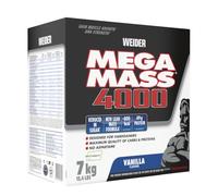 Weider Mega Mass 4000, 7kg, Vanille | Poudre Weight Gainer, 48g Protéines & Créatine par Portion, Pour la Construction Musculaire