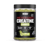 Weider Micronized Creatine Gummies + AstraGin (60 gommes) Goût Citron Vert Acidulé, 3,5g Créatine Monohydrate 200 MESH/dose, Certifié en Laboratoire Européen, aide à augmenter la performance physique