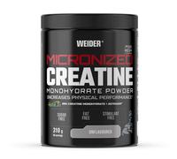 Weider Micronized Creatine Monohydrate Powder (310g) Goût Neutre. 99% Monohydrate de Créatine 200 Mesh avec AstraGin, Sans Sucre, Sans Graisse, Sans Stimulant, Vegan, Augmente la Performance Physique