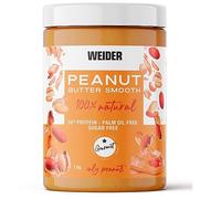 Weider Peanut Butter Smooth (1kg) Beurre de Cacahuète 100% Naturel 26% de Protéines Sans Sucre Ajouté Sans Huile de Palme Texture Crémeuse et Sans Morceaux