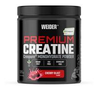 Weider Premium Creatine (375g) Goût Cerise, Créatine Monohydrate 100% Creapure, Sans Sucre, Vegan, Aide à Augmenter la Performance Physique (75 portions)
