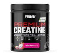 Weider Premium Creatine (375g) Goût Fruit du dragon, Créatine Monohydrate 100% Creapure, Sans Sucre, Vegan, Aide à Augmenter la Performance Physique (75 portions)
