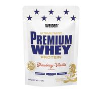 Weider Premium Whey Protein Poudre - Haute Teneur en Protéines, Faible Teneur en Glucides & Faible Teneur en Graisses avec L-Glutamine et Vitamine B6 - 500 g - Fraise-Vanille