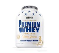 Weider Whey Poudre Premium – Riche en protéines, faible glucides – Vanille‑Caramel 2,3 kg