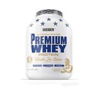 Weider Premium Whey Protein Poudre - Haute Teneur en Protéines, Faible Teneur en Glucides & Faible Teneur en Graisses avec L-Glutamine et Vitamine B6 - 2,3kg - Vanilla Ice-Cream