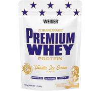 Weider Premium Whey Protein Pulver, unverschämt leckeres Eiweißpulver mit Whey Isolat für Muskelaufbau mit hohem Anteil an EAA, BCAA und freiem L-Glutamin, perfekte Löslichkeit, Vanilla Ice-Cream 500g