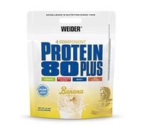 Weider Protein 80 Plus, 2kg, Banane | Poudre de Protéine à 4 Composants, 80% Protéines, Shakes Crémeux avec Calcium & Vitamine B6