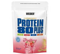 Weider Protein 80 Plus 500 g fraise / Protéines à multi ingrédients (journalières) / Protéines à multi ingrédients savoureuses à absorption progressive