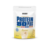 Weider Protein 80 Plus, 500g, Banane | Poudre de Protéine à 4 Composants, 80% Protéines, Shakes Crémeux avec Calcium & Vitamine B6