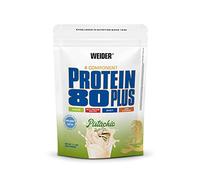 Weider Protein 80 Plus, 500g, Pistache | Poudre de Protéine à 4 Composants, 80% Protéines, Shakes Crémeux avec Calcium & Vitamine B6