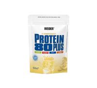 Weider - Protein 80 Plus - Poudre de Protéine à 4 Composants - Teneur Élevée en Protéines avec 80% de Protéines - Shakes Crémeux avec Calcium & Vitamine B6-500g - Vanille