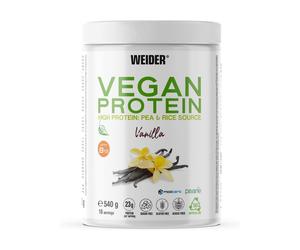 WEIDER - Protéine végétalienne à la vanille 540 g de poudre (Vanille)