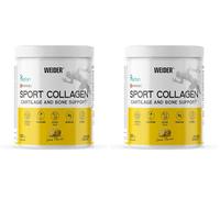 Weider Sport Collagen (300g) Goût Citron, Peptides de Collagène Hydrolysé 100% Peptan, avec Glucosamine, Curcuma, Silicium, Acide Hyaluronique, Magnésium, Vitamine C, Pour Cartilages et Os (Lot de 2)