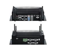 WEIDIAN Fanless Mini PC, Industrial PC Core i7 10610U, Mini Computer With 2RS232 COM, 4RS422/485/232 COM, Type-C, HD, DP Triple Display, 8USB, 2GPIO, WiFi, BT, Win 11 (64GB DDR4 RAM 512GB SSD 2TB HDD)