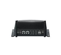 WEIDIAN Mini PC Industriel Fanless, Mini Ordinateur Win11, Industrial PC Core i7-10510U, Dual Gigabit Ethernet, 2RS232/422/485 COM, 2RJ45 LAN, 6USB, GPIO, WiFi, BT4.2, Linux (16GB RAM 512GB SSD)