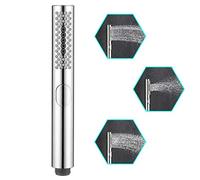 WEIDMAX Pommeau de douche rond 3 fonctions avec embouts en gel de silice Finition chromée Corps ABS