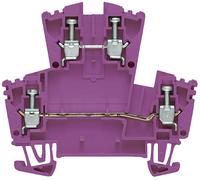 Weidmüller 1068020000 Bloc de jonction traversant à 2 étages 5.1 mm raccord à vis violet 100 pc(s)