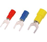 Weidmüller 1491330000 Cosse à fourche 10 mm² Ø du trou=4.5 mm partiellement isolé rouge 50 pc(s)
