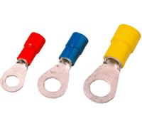 Weidmüller 1492440000 Cosse à oeillet Section max.=10 mm² Ø du trou=4.5 mm partiellement isolé rouge 50 pc(s)