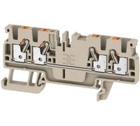 Weidmüller Borne de passage 1521690000 – 5,1 mm, ressort de traction, gris, 100 pièces