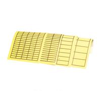 Weidmüller 1686220000 PAGETAB 60X35 Etiquette de câble 60 x 35 mm Couleur de la surface de marquage: jaune Nombre d'étiquettes