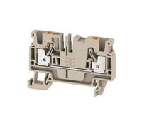 Weidmüller Borne de passage 2051180000 A2C 4 Push-In 4 mm² 800 V 32 A Beige foncé Boîte de 100