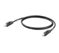 Weidmüller 2725850010 Câble réseau RJ45, câble patch S/STP, 1 m, noir, 1 pièce.